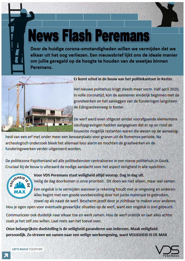Niewsbrief VDS Peremans